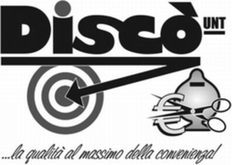 Discò UNT la qualità al massimo della convenienza! Logo (EUIPO, 11/13/2008)