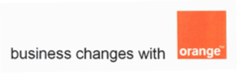 business changes with orange Logo (EUIPO, 11/05/2010)