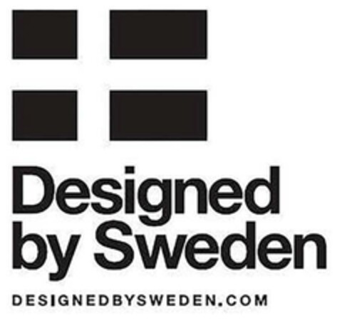 Designed by Sweden DESIGNEDBYSWEDEN.COM Logo (EUIPO, 01.04.2014)