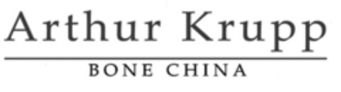 Arthur Krupp BONE CHINA Logo (EUIPO, 01.06.2016)