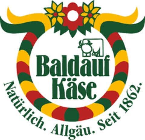 Baldauf Käse Natürlich. Allgäu. Seit 1862. Logo (EUIPO, 08/21/2017)