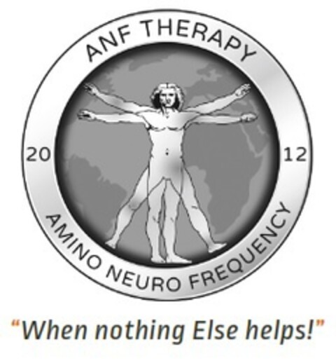 ANF THERAPY 2012 AMINO NEURO FREQUENCY  "When nothing Else helps!" Logo (EUIPO, 17.10.2018)