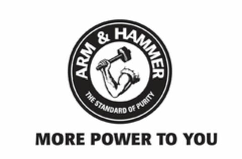 ARM & HAMMER THE STANDARD OF PURITY MORE POWER TO YOU Logo (EUIPO, 31.12.2020)