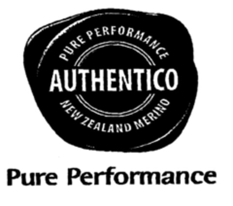 PURE PERFORMANCE AUTHENTICO NEWZEALAND MERINO Pure Performance Logo (EUIPO, 14.01.2000)