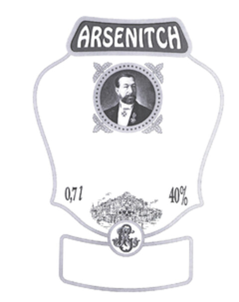 ARSENITCH 0,7 l 40% Logo (EUIPO, 02/09/2004)