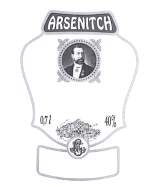 ARSENITCH 0,7 l 40% Logo (EUIPO, 09.02.2004)