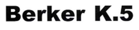 Berker K.5 Logo (EUIPO, 20.09.2004)
