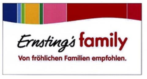 Ernsting's family Von fröhlichen Familien empfohlen. Logo (EUIPO, 20.10.2008)