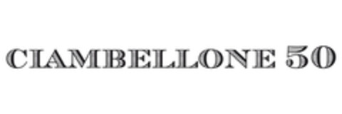 CIAMBELLONE 50 Logo (EUIPO, 08.05.2014)