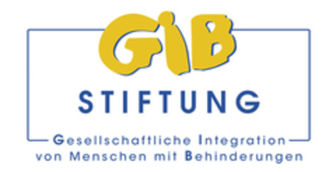 GIB STIFTUNG Gesellschaftliche Integration von Menschen mit Behinderungen Logo (EUIPO, 14.06.2016)