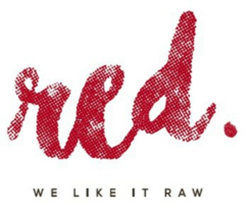 red. WE LIKE IT RAW Logo (EUIPO, 21.02.2017)