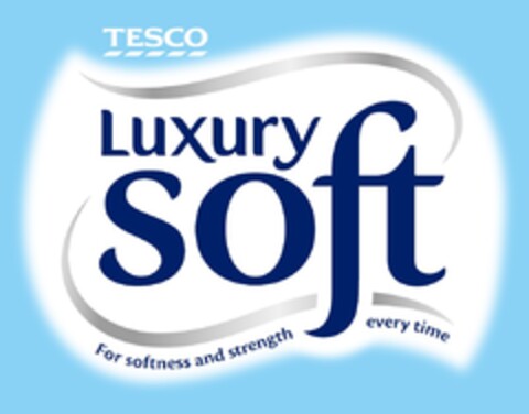 TESCO LUXURY SOFT FOR SOFTNESS AND STRENGTH EVERY TIME Logo (EUIPO, 14.12.2021)