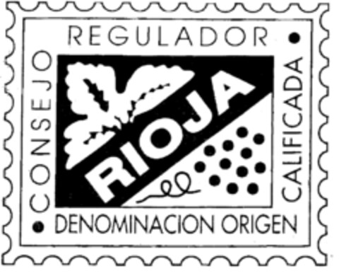 RIOJA CONSEJO REGULADOR DENOMINACION ORIGEN CALIFICADA Logo (EUIPO, 11.04.1996)