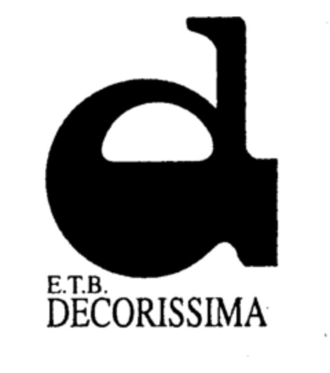 E.T.B. DECORISSIMA Logo (EUIPO, 06.02.1997)