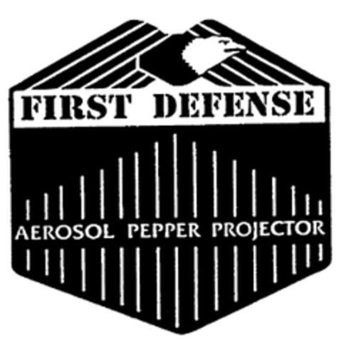 FIRST DEFENSE AEROSOL PEPPER PROJECTOR Logo (EUIPO, 16.09.1997)