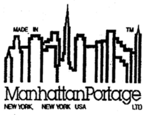 ManhattanPortage MADE IN NEW YORK NEW YORK USA LTD Logo (EUIPO, 27.10.1998)