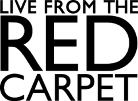 LIVE FROM THE RED CARPET Logo (EUIPO, 26.09.2011)