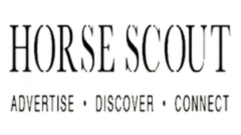 HORSE SCOUT ADVERTISE DISCOVER CONNECT Logo (EUIPO, 06.09.2016)