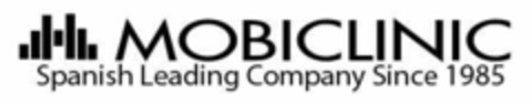 MOBICLINIC SPANISH LEADING COMPANY SINCE 1985 Logo (EUIPO, 08.06.2018)