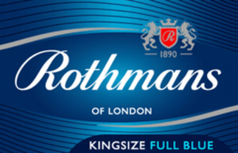 ROTHMANS OF LONDON KINGSIZE FULL BLUE R 1890 Logo (EUIPO, 11/20/2018)