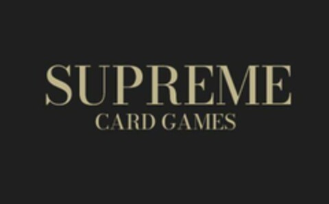 SUPREME CARD GAMES Logo (EUIPO, 28.02.2024)
