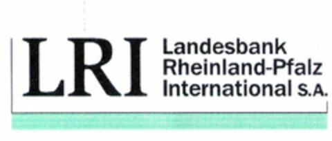 LRI Landesbank Rheinland-Pfalz International S.A. Logo (EUIPO, 09/05/1997)