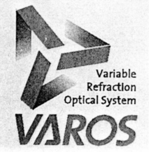 Variable Refraction Optical System VAROS Logo (EUIPO, 13.08.1999)