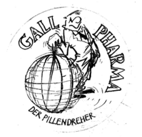 GALL PHARMA DER PILLENDREHER Logo (EUIPO, 07.03.2003)