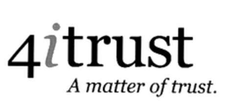 4itrust A matter of trust. Logo (EUIPO, 17.03.2004)