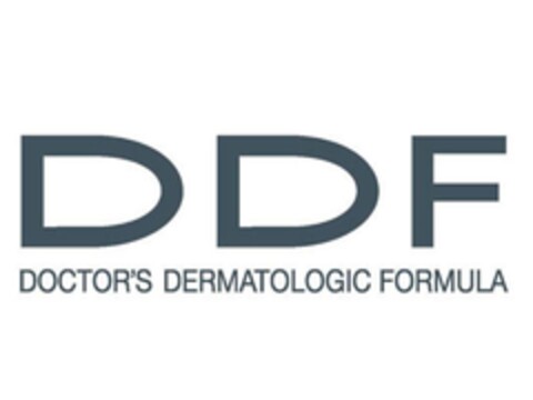 DDF DOCTOR'S DERMATOLOGIC FORMULA Logo (EUIPO, 09.10.2012)