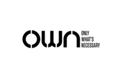 own ONLY WHAT'S NECESSARY Logo (EUIPO, 18.12.2012)