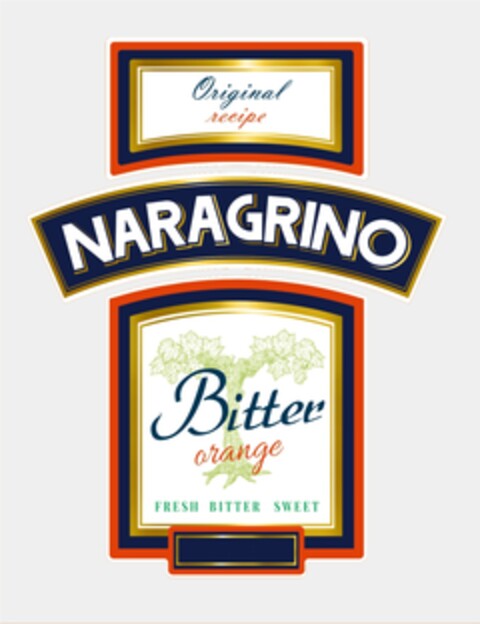 Original recipe NARAGRINO Bitter orange FRESH BITTER SWEET Logo (EUIPO, 29.09.2016)