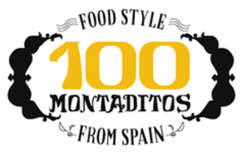 FOOD STYLE 100 MONTADITOS FROM SPAIN Logo (EUIPO, 02/03/2017)