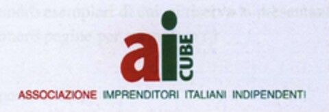 AICUBE ASSOCIAZIONE IMPRENDITORI ITALIANI INDIPENDENTI Logo (EUIPO, 21.02.2018)