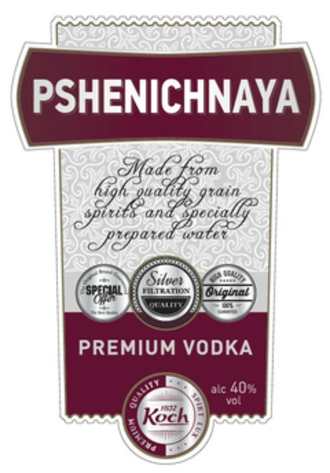 PSHENICHNAYA PREMIUM VODKA Logo (EUIPO, 21.11.2019)