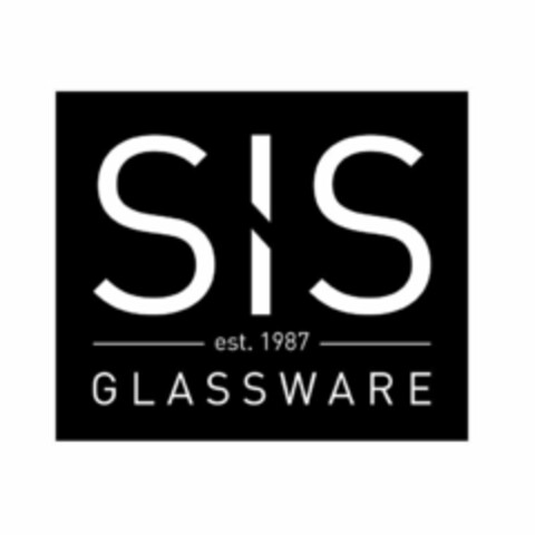 SIS est. 1987 GLASSWARE Logo (EUIPO, 15.12.2021)