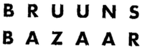 BRUUNS BAZAAR Logo (EUIPO, 17.07.1998)