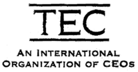 TEC AN INTERNATIONAL ORGANIZATION OF CEOS Logo (EUIPO, 01/26/1999)