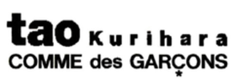 tao Kurihara COMME des GARCONS Logo (EUIPO, 04/21/2005)