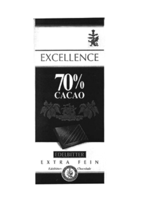 EXCELLENCE 70 % CACAO EXTRA FEIN Logo (EUIPO, 25.10.2005)