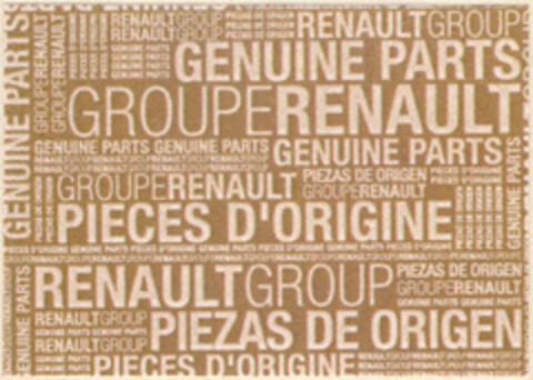 GENUINE PARTS GROUPERENAULT PIECES D'ORIGINE RENAULTGROUP PIEZAS DE ORIGEN Logo (EUIPO, 01.08.2008)