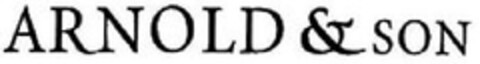 ARNOLD & SON Logo (EUIPO, 04/30/2009)