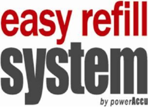 easy refill system by powerAccu Logo (EUIPO, 08/17/2010)