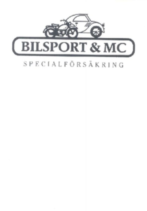 BILSPORT & MC SPECIALFÖRSÄKRING Logo (EUIPO, 14.03.2011)