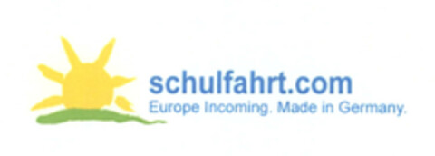 schulfahrt.com Europe Incoming. Made in Germany. Logo (EUIPO, 16.07.2012)