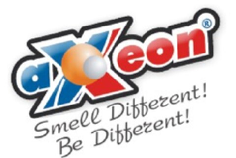 AXEON SMELL DIFFERENT! BE DIFFERENT! Logo (EUIPO, 20.08.2012)