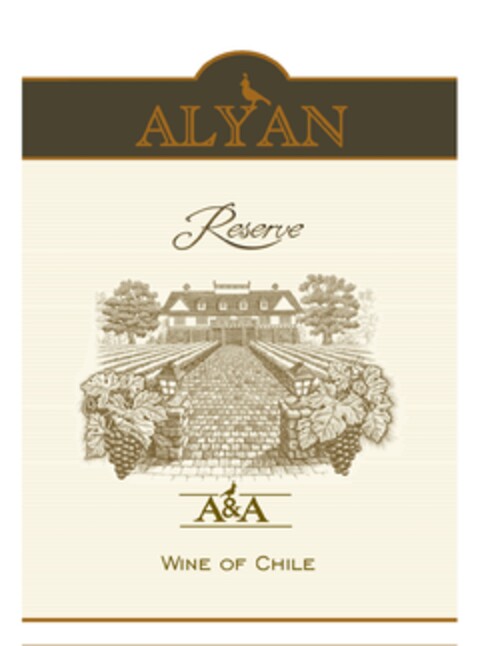 ALYAN Reserve A&A Wine of Chile Logo (EUIPO, 08.04.2015)