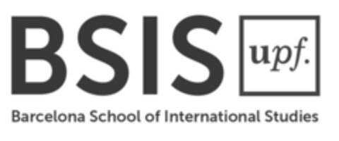 BSIS upf. Barcelona School of International Studies Logo (EUIPO, 06/15/2017)