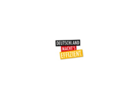 DEUTSCHLAND MACHT'S EFFIZIENT. Logo (EUIPO, 19.07.2017)