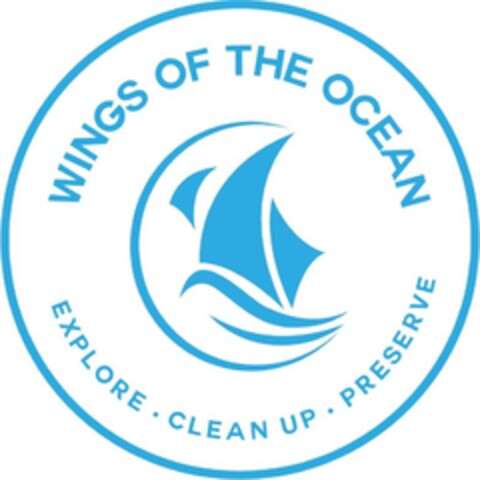 WINGS OF THE OCEAN EXPLORE CLEAN UP PRESERVE Logo (EUIPO, 26.07.2019)